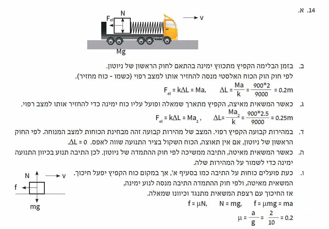 ספר פיזיקה מכניקה